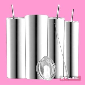 Insulated Skinny Stainless Steel Tumbler Set of 4 NWT